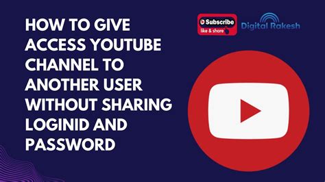 how to give access to youtube chanel to employees|how to grant YouTube channel.